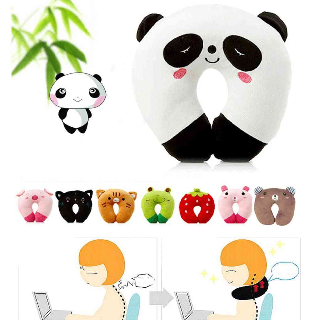 Cute Soft U Shaped, Plush Sleep, Neck Protection Pillow - Office Cushion, Lovely Travel Pillows For/adult