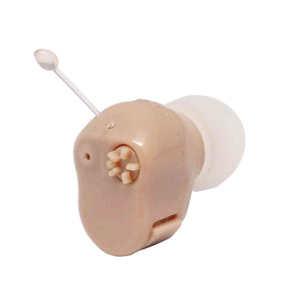 Ouvido mini tamanho, amplificador de som para aparelhos - aparelhos auditivos micro sem fio, aparelho auditivo para idosos para orelha direita / esquerda -