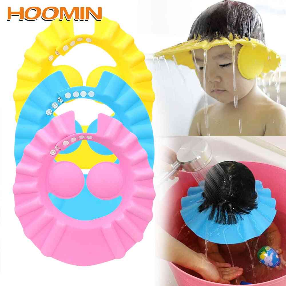 Ear Protection Hair Cap For - Baby Shower Shield Hat - Save Eye From Shampoo