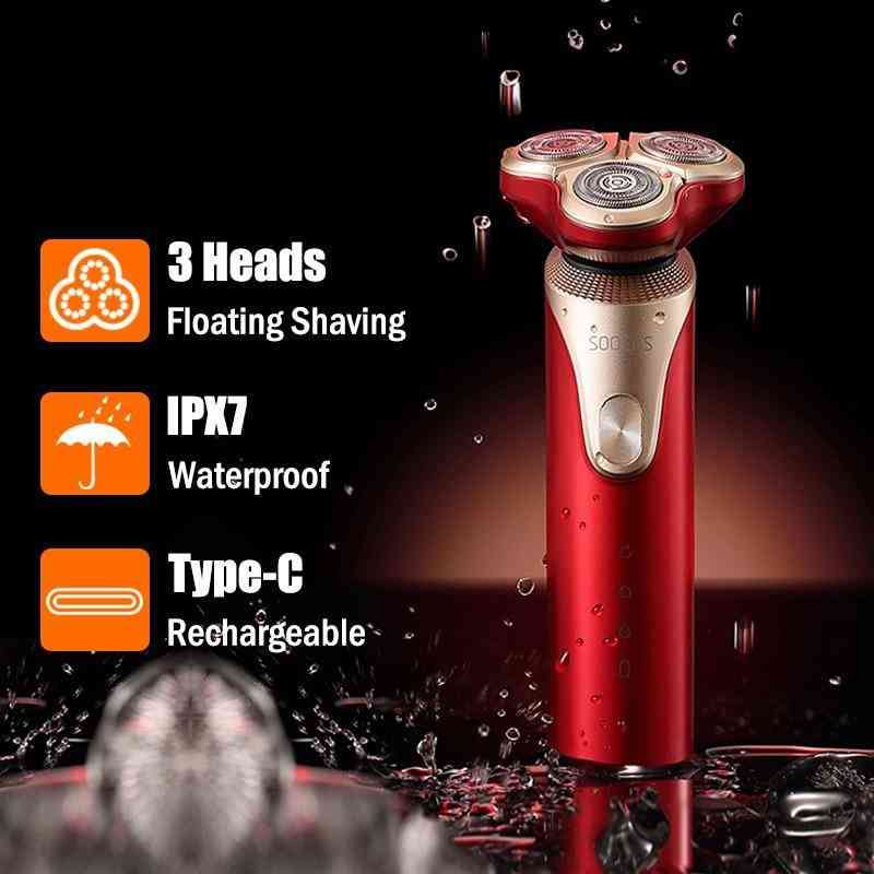 S3 Electric Razor Shaver, 3d Trimmer Rechargeable Shaving Machines