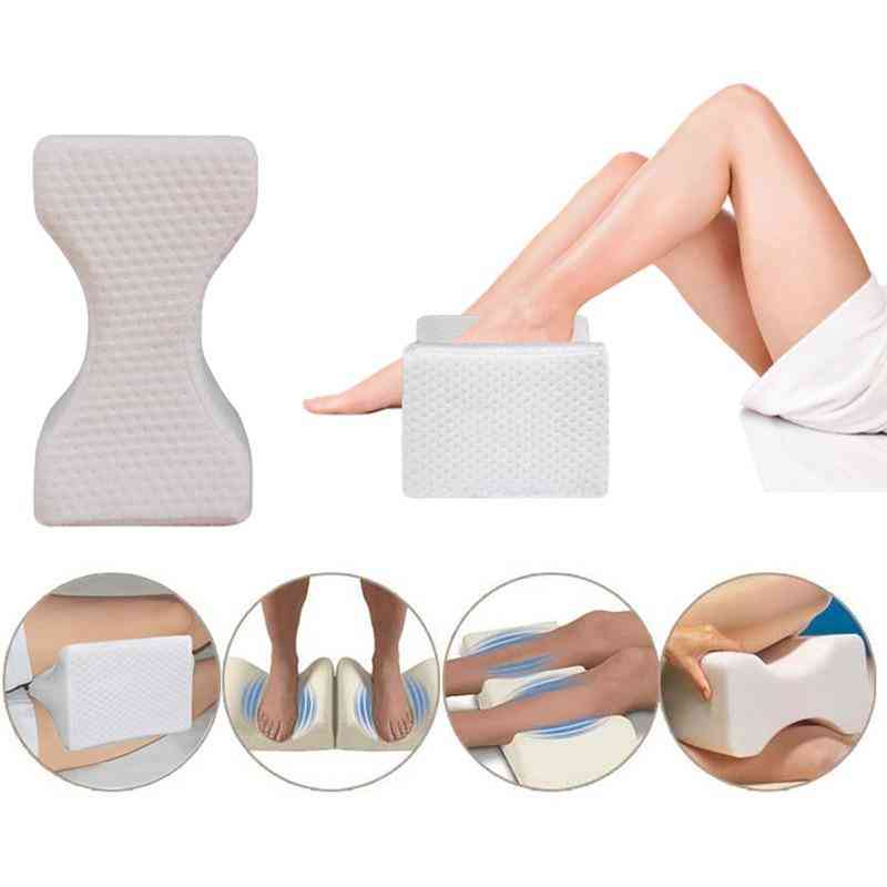 Almohada para piernas heredada para personas que duermen de lado - Almohada ortopédica para aliviar el dolor con espuma viscoelástica para el embarazo -