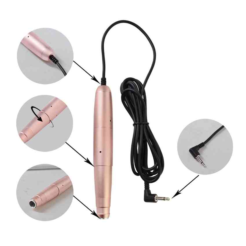 Permanent Professional Makeup Machine With Cartridge Needle - Easy Click Tattoo Pen Rotary For Eyebrow , Lips