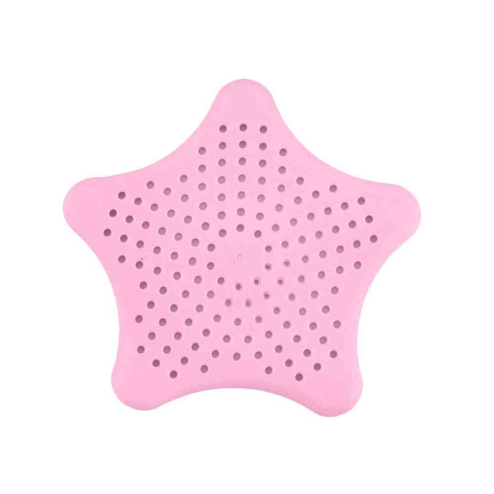 Kreativni filter za kuhinjsko korito v obliki zvezde - protiblokirni sesalnik in cedilo za odtok tal