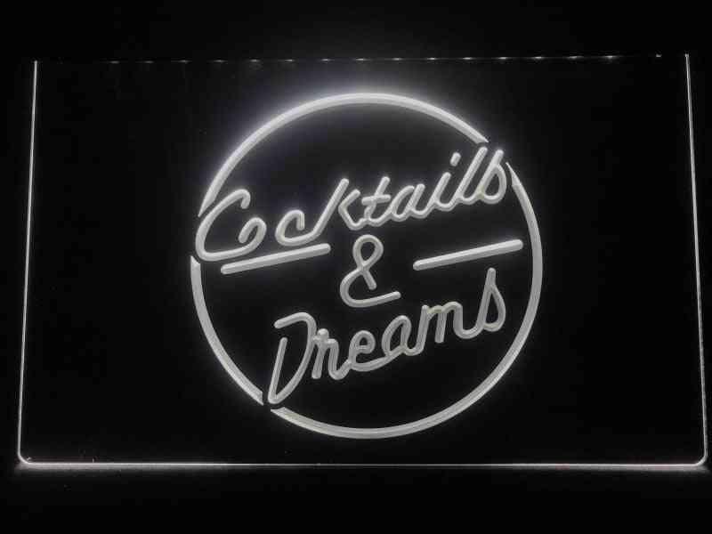 I079 Cocktails & Traumbier, Weinbar Pub führte Neonlichtschild