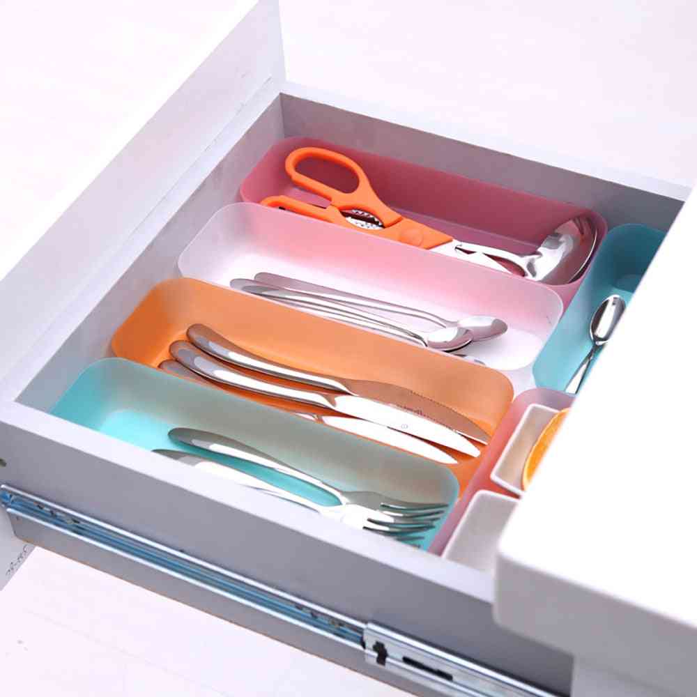 Adjustable Drawer - Kitchen Cutlery Divider - Makeup Storage Box