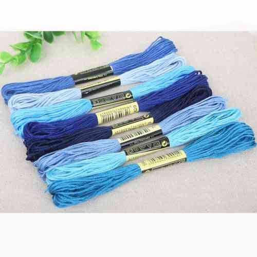 Cross Stitch Cotton Sewing Skeins Craft Embroidery Thread Floss Kit  - Diy Sewing Tools