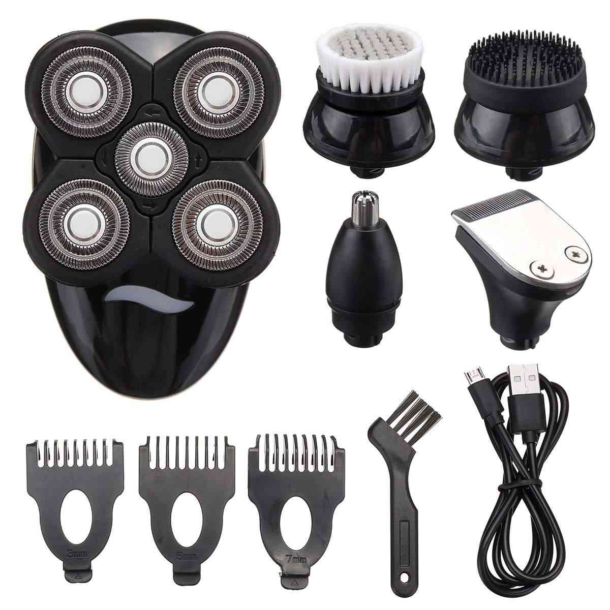 5 In 1 4d Rechargeable Bald Head Electric Shaver