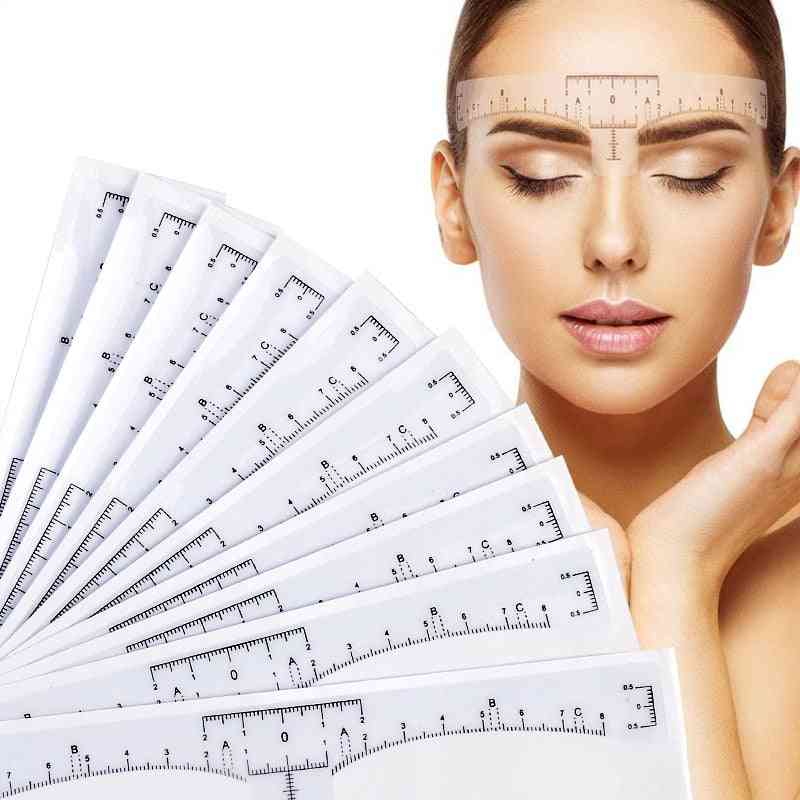 Disposable Eyebrow Large Ruler For Measurement Mark - Permanent Makeup Sticker Tattoo Tool