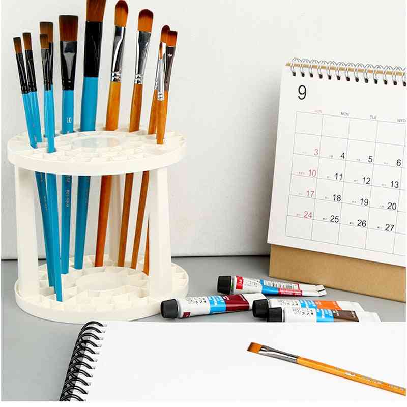 Pensler 49 huller pen rack rack display / holder - akvarel maling pensel pen holder