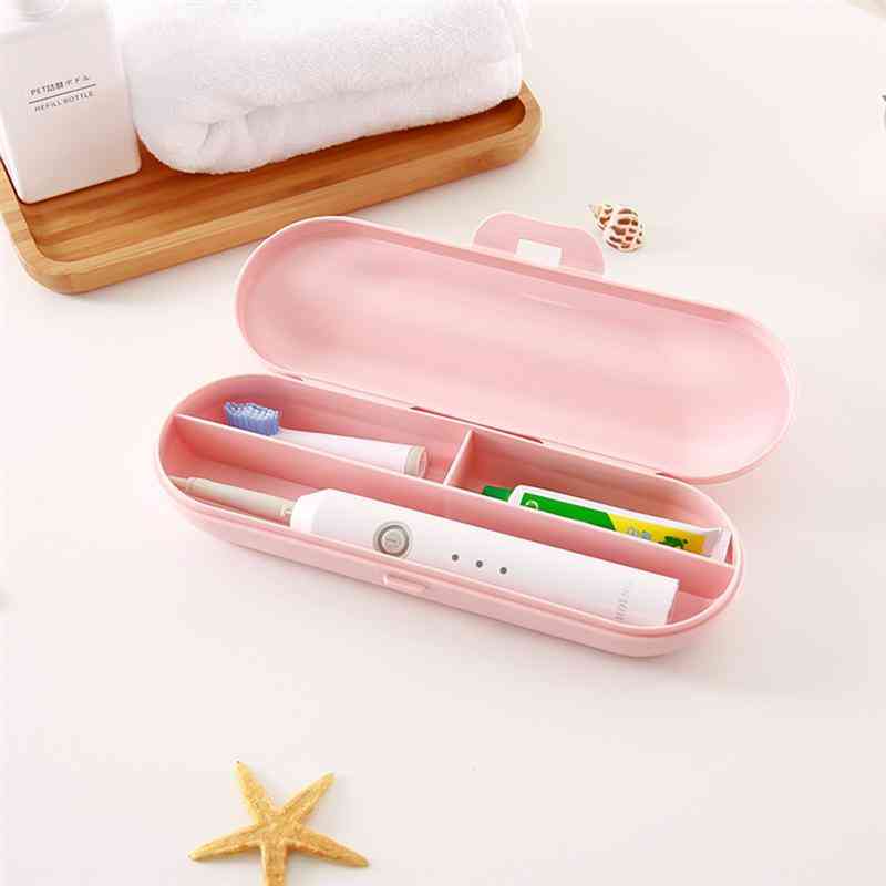 Portable Electric Toothbrush Case And Storage Box - Toothpaste Holder For Camping And Traveling