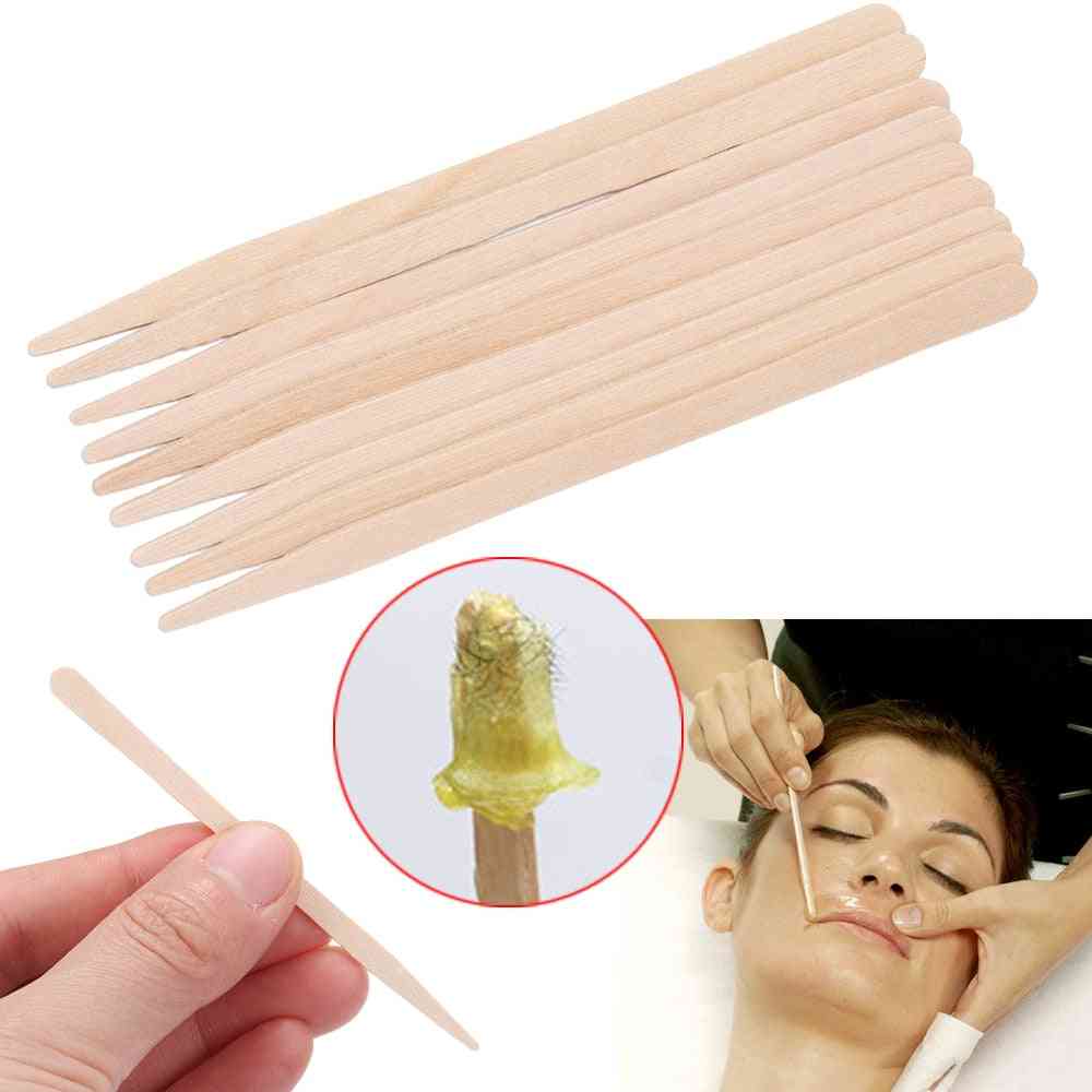 Disposable Wooden Waxing Stick Wax Bean - Hair Removal Beauty Bar Body Beauty Tool