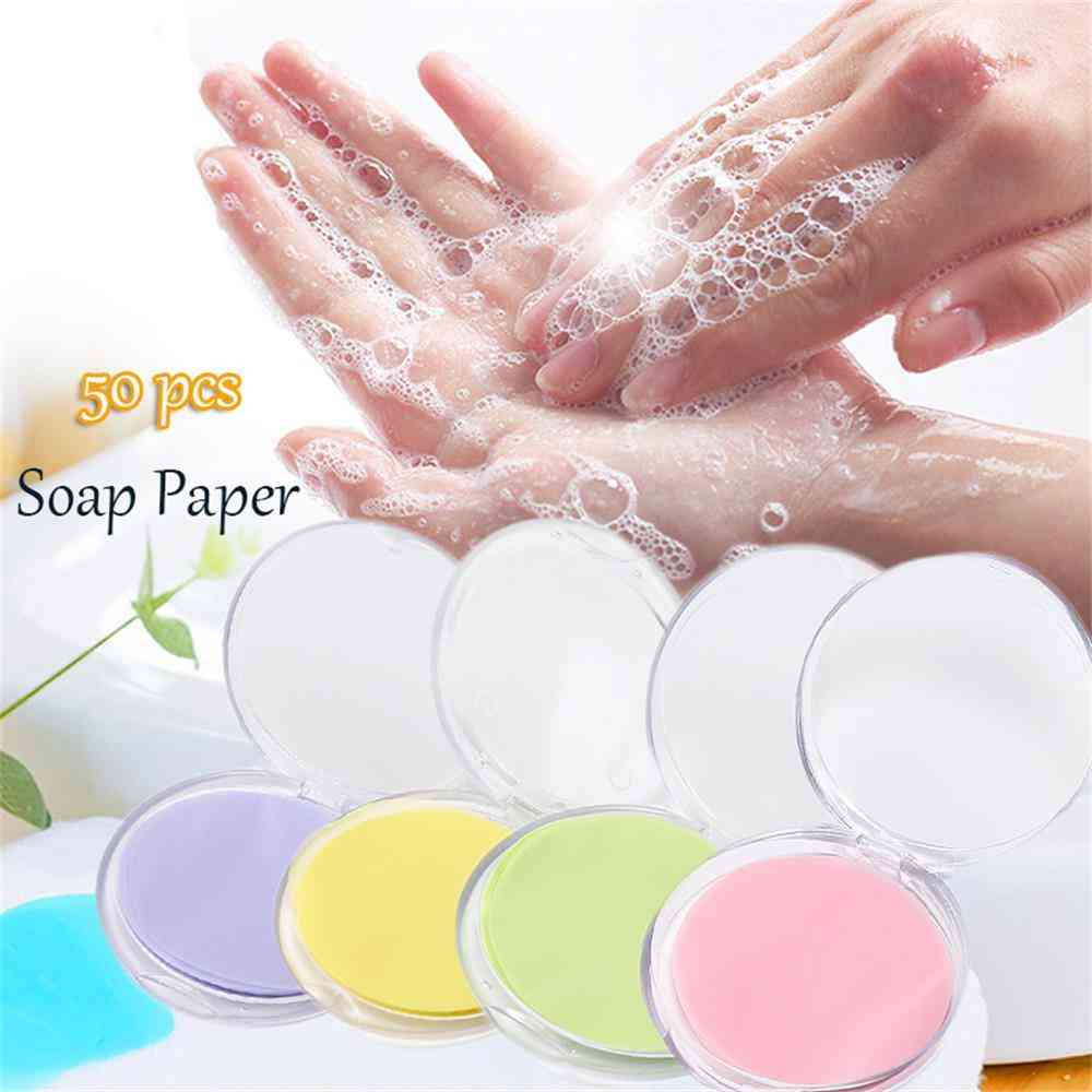 преносим и еднократен хартиен сапун с аромат на миене за ръце