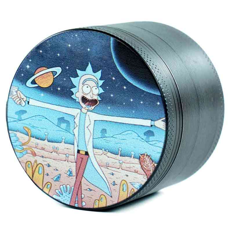4 Layers, Animated Character Printed-tobacco Grinder Gadget