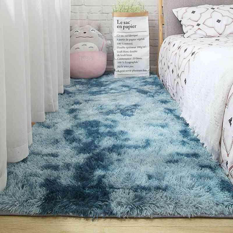 Alfombra simple y moderna para sala de estar, dormitorio - manta de alfombra de piso para el hogar