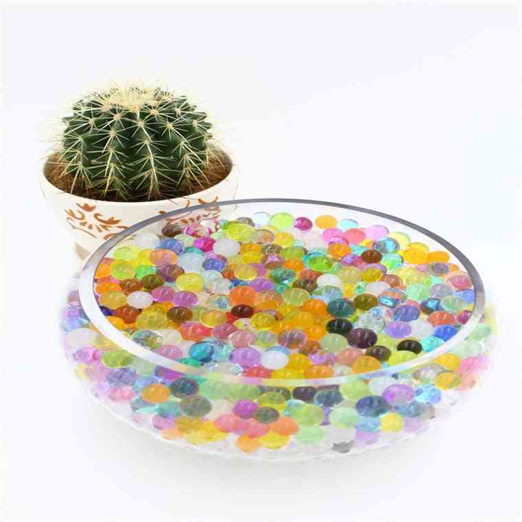 Grandes perles d'eau de sol en cristal en forme de perle d'hydrogel - la boue pousse des boules de gelée magiques décoration de mariage