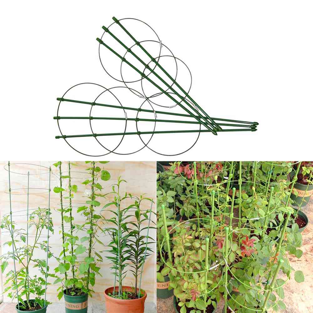 Cadru de susținere a plantelor durabil și creativ, acoperit cu plastic