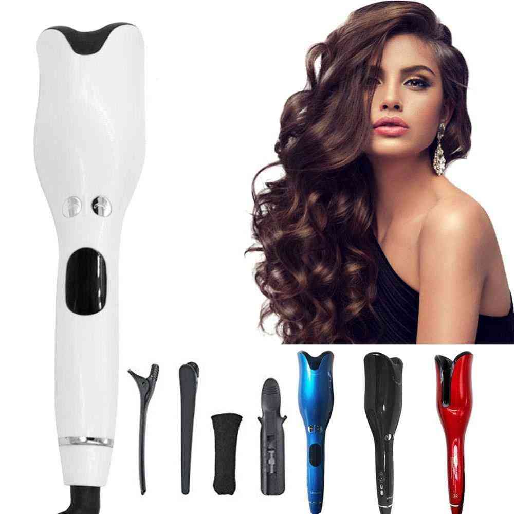 Automatic Air Curler For Hair With Lcd Digital, Crocodile Hairpin And Cleaning Brush