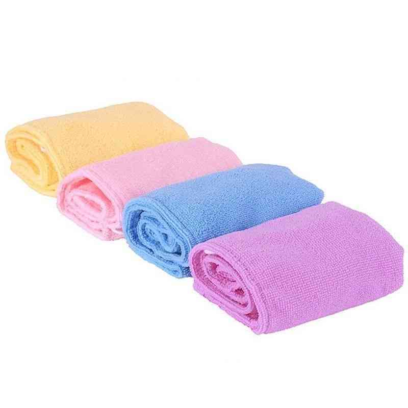 Toalla de microfibra de ducha de secado de cabello turbante - bata de baño absorbente de secado rápido para mujeres