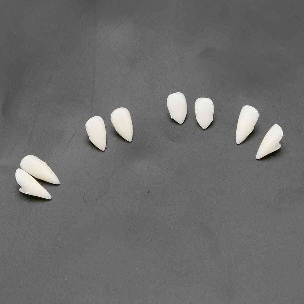DIY przyjazna dla środowiska żywica kostium na halloween protezy imprezowe rekwizyty, kły zębów wampira - 1,3 cm