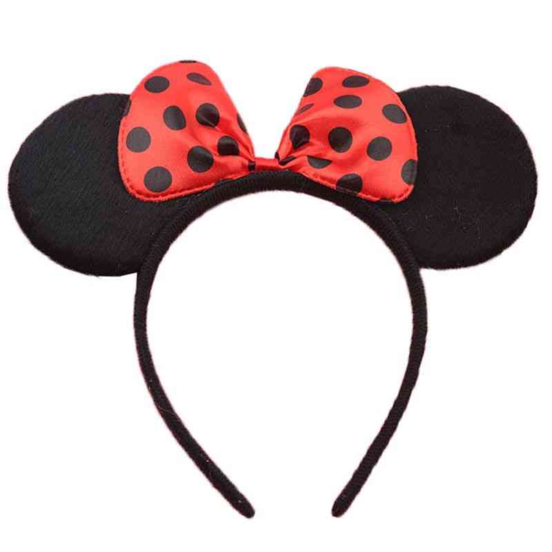Slatka traka za kosu sa sjajnim ušima Mickey Minnie za rođendan, božićno slavlje