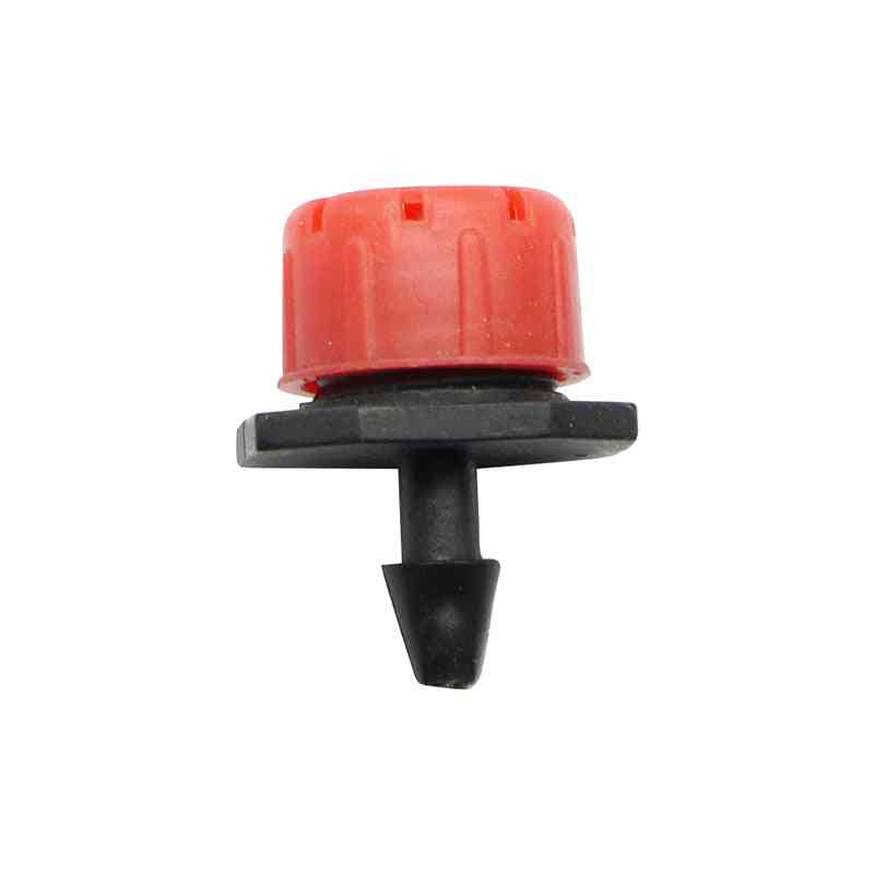 Adjustable Dripper Red Micro Drip Irrigation Watering Anti Clogging Emitter Garden Supplies For 1/4 Inch Hose