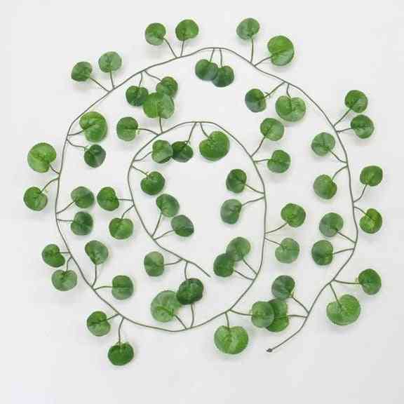 Sztuczne rośliny pnącze zielone liście bluszczu winorośli do domu, dekoracje ślubne, DIY wisząca girlanda sztuczne kwiaty - e