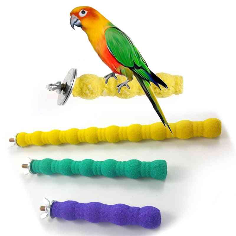 Husdjur fågel leksaker papegoja tugga slipning klo stativ abborre bur cockatiel parakett hängande leksak