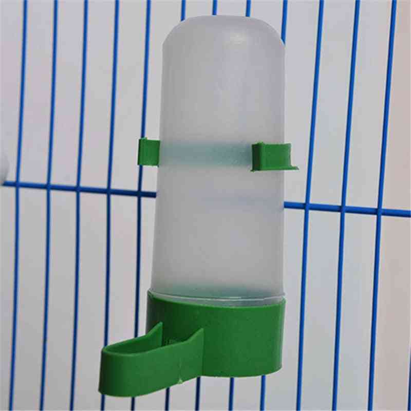 Bebedero de agua para pájaros bebedero con clip suministros para pájaros para mascotas dispensador botella taza para beber cuencos para mascotas jaula de loros