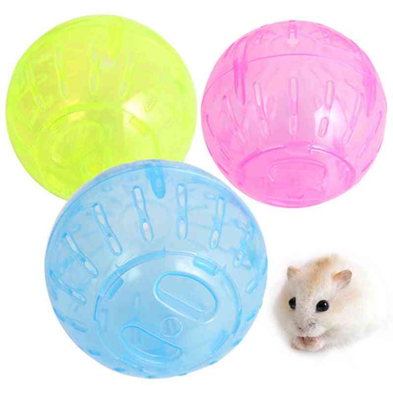 Plastik Haustier Nagetier Mäuse Joggingball Spielzeug Hamster Rennmaus Ratte Übungsbälle spielen Spielzeug - weiß / s