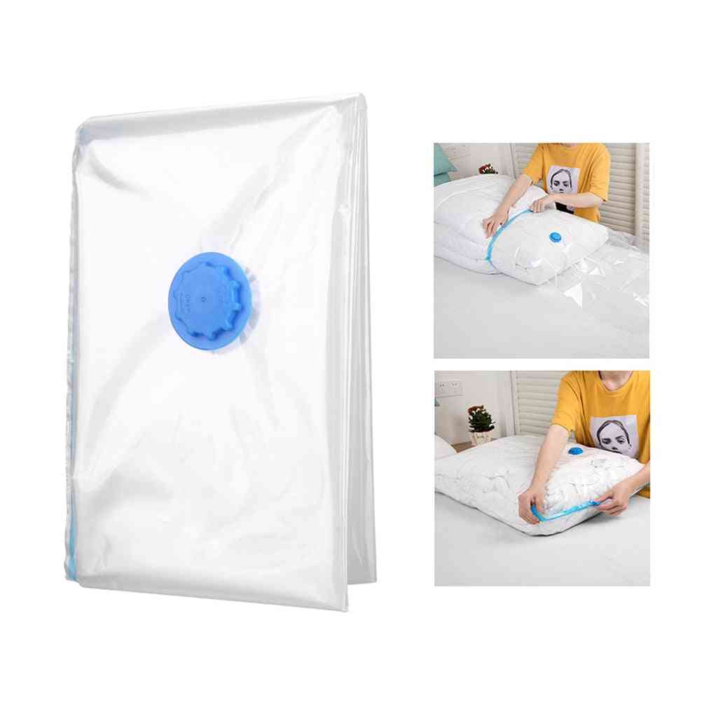 Premium Space Saver Anti Pest Foldable Wardrobe Vacuum Storage Bag For Blanket, Clothes, Quilt Organizer