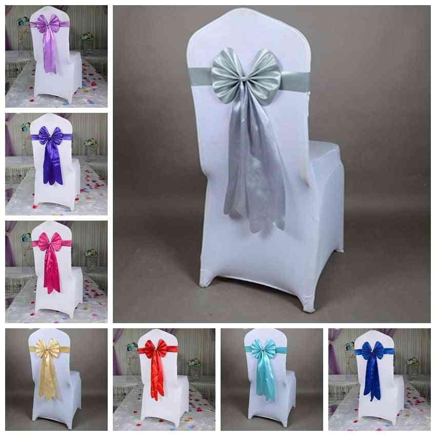 Ready-made,  Long Tail, Butterfly Design Sash For Wedding Chair Decoration