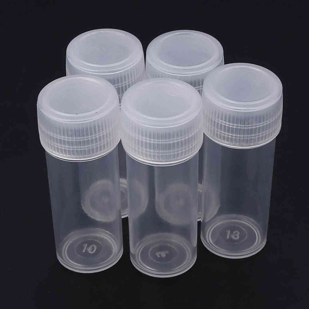 Plastic Sample Bottle - Small Bottle Test Tube, Mini Bottles Storage Containers