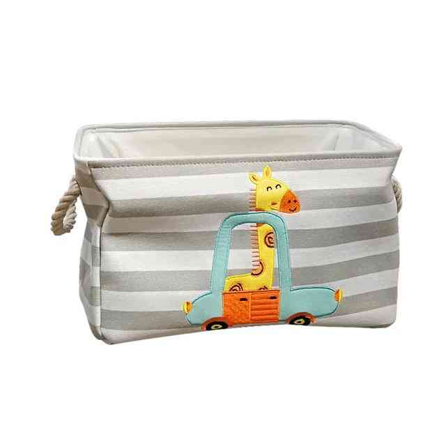 Cute Cartoon Foldable For Picnic, Laundry Basket, Toy Storage Bucket - Dirty Clothes Basket Box, Canvas Organizer