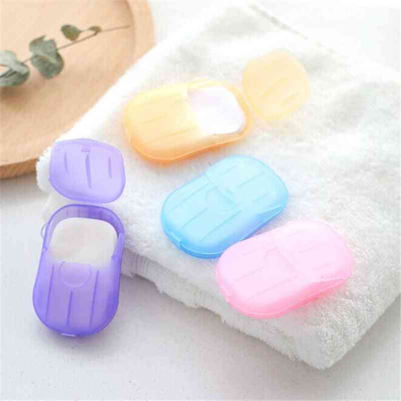 Disposable ,portable And Scented Paper Soap With Plastix Box