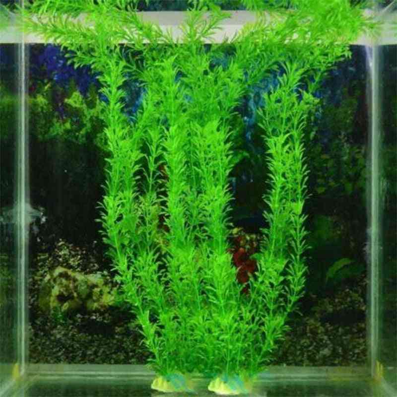 Kunstige undervandsplanter akvarium fisk tank dekoration grøn lilla vand græs visning dekorationer
