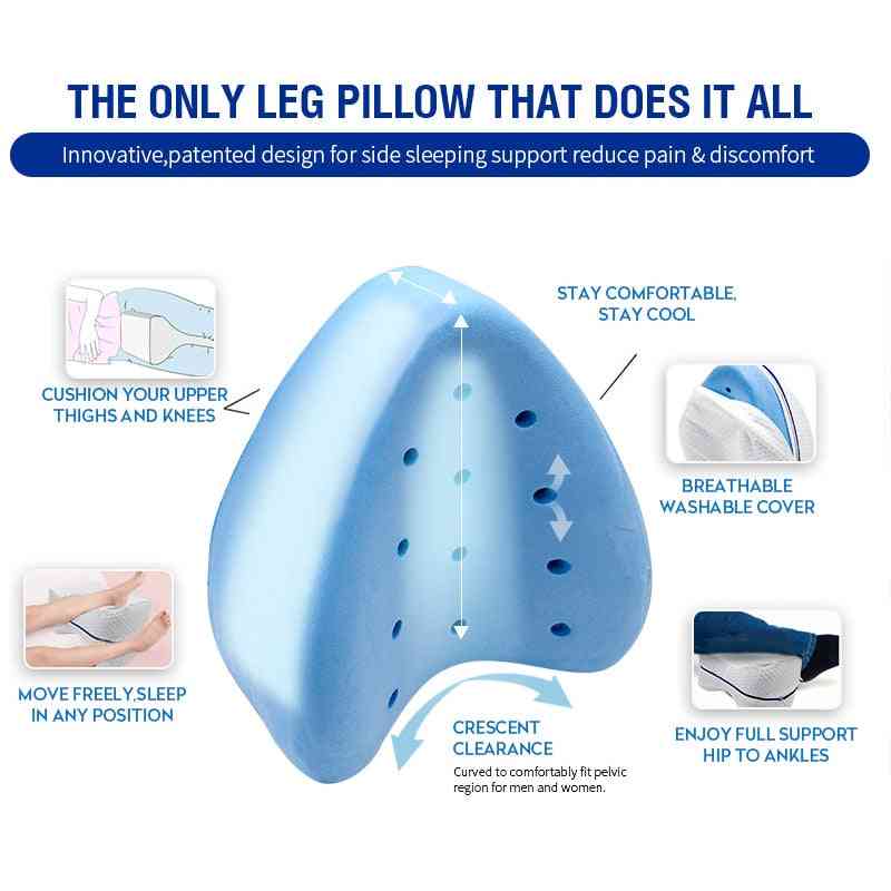 вентилируема пяна, която може да се измие и да се пере, наследствена възглавница за опора на гърба, бедрата, краката и коляното