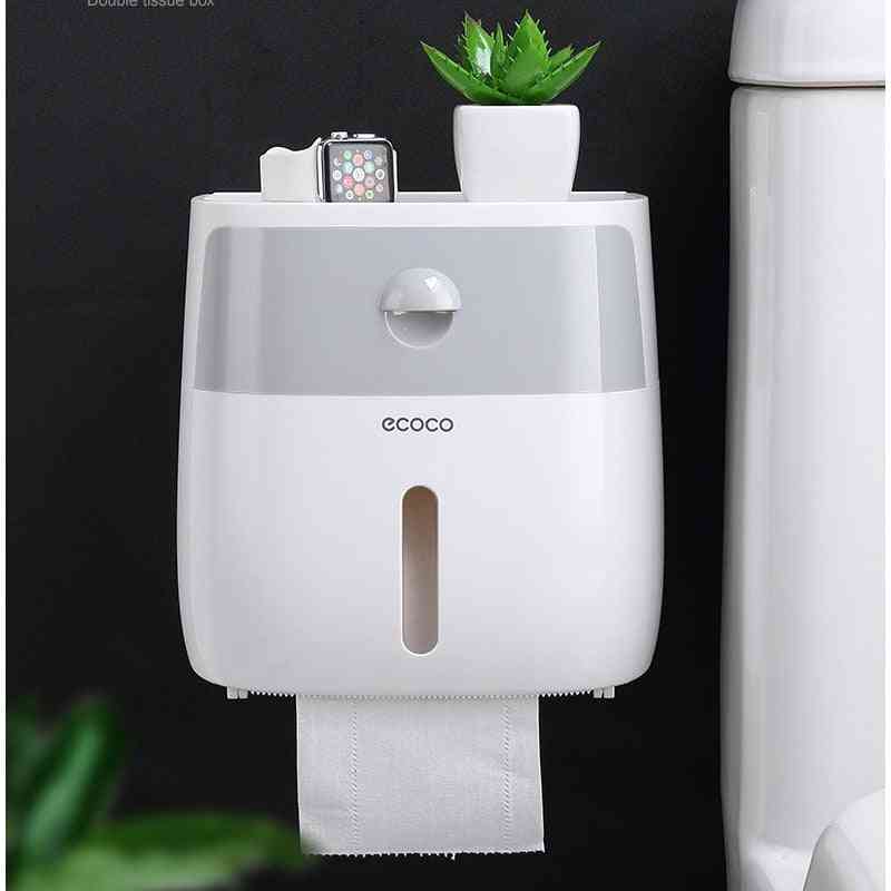 Wall Mounted Toilet Tissue Box With Drawer