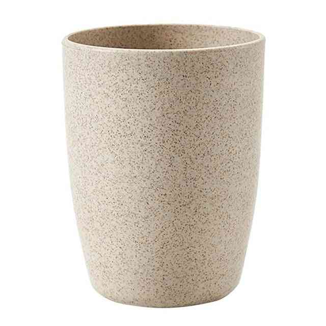 Fashionable Wheat Straw Portable Large Bathroom Tumbler Water Cup - Traveling Drinking Utensils