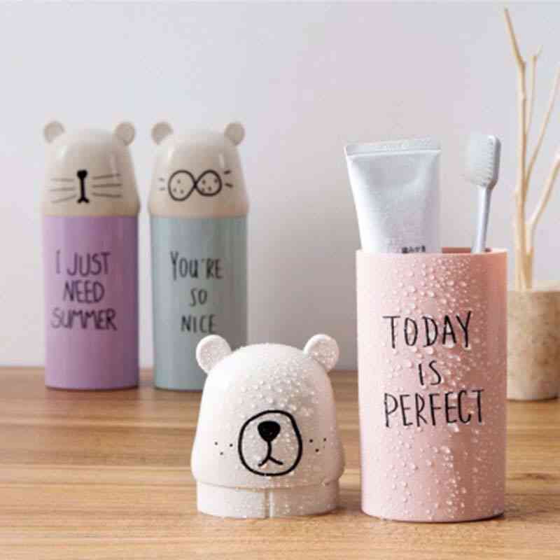 Cute Design Portable Travel Toothbrush Cup