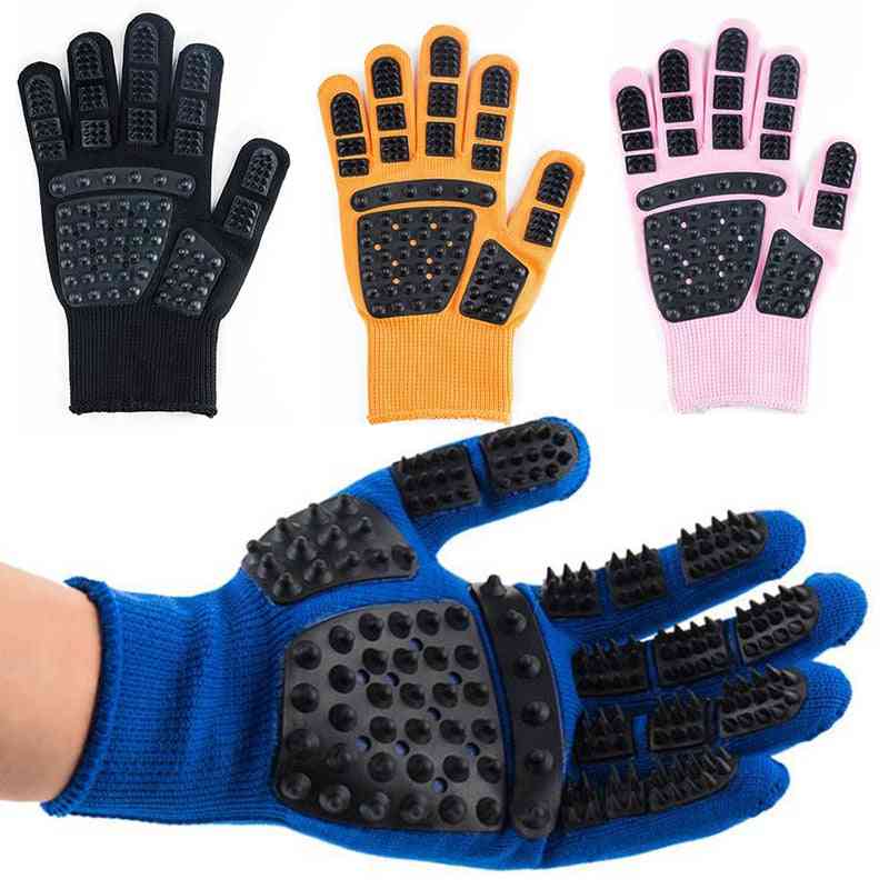 Grooming Glove For Pets - Bath, Clean, Massage And Comb