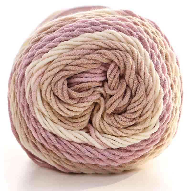 Fir natural moale din lapte de mătase bumbac fire groase de tricotat lână fir de croșetat - eșarfe DIY / pulover tricotat fir de lână