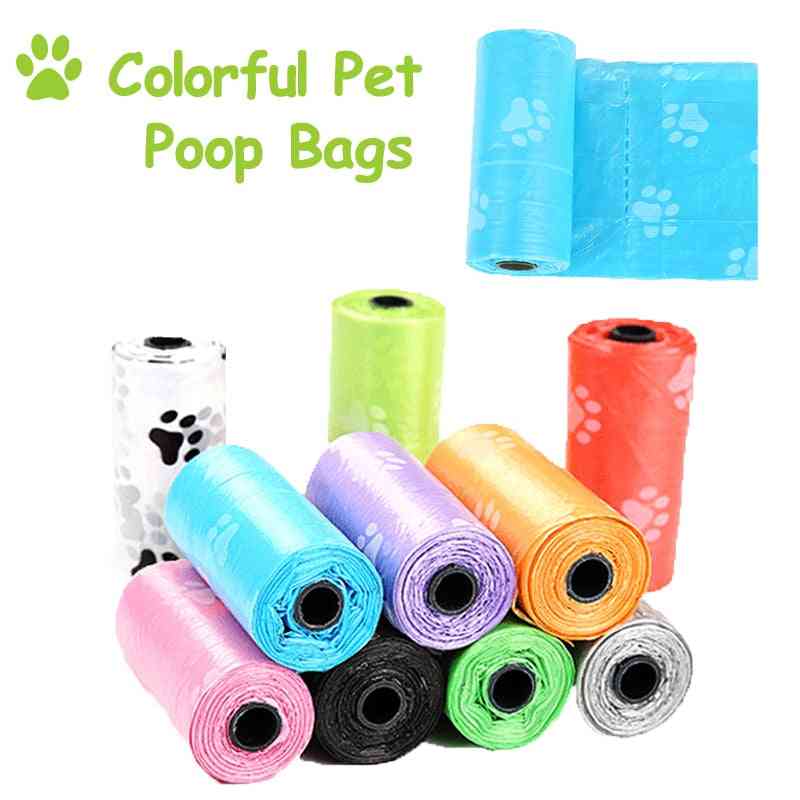 Colourful Print Pet Dog Poop Bags Roll