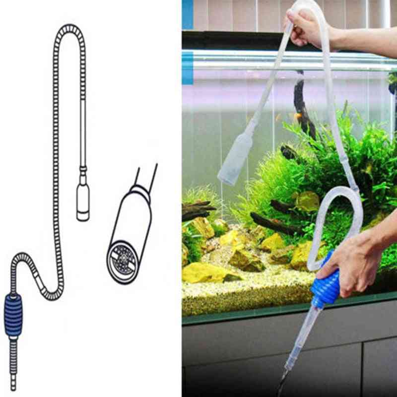 Aquarium Water Changer Liquid Transfer Vacuum Pump - Semi-auto Sand Washing Fish Tank Filter, Cleaning Water Absorber Suction Pipe