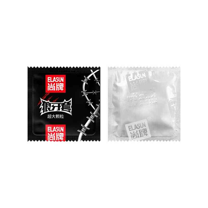 Super scream kondomit suurella piikillä, partikkelisetti - Thaimaan luonnollinen lateksikumikondomi miehille