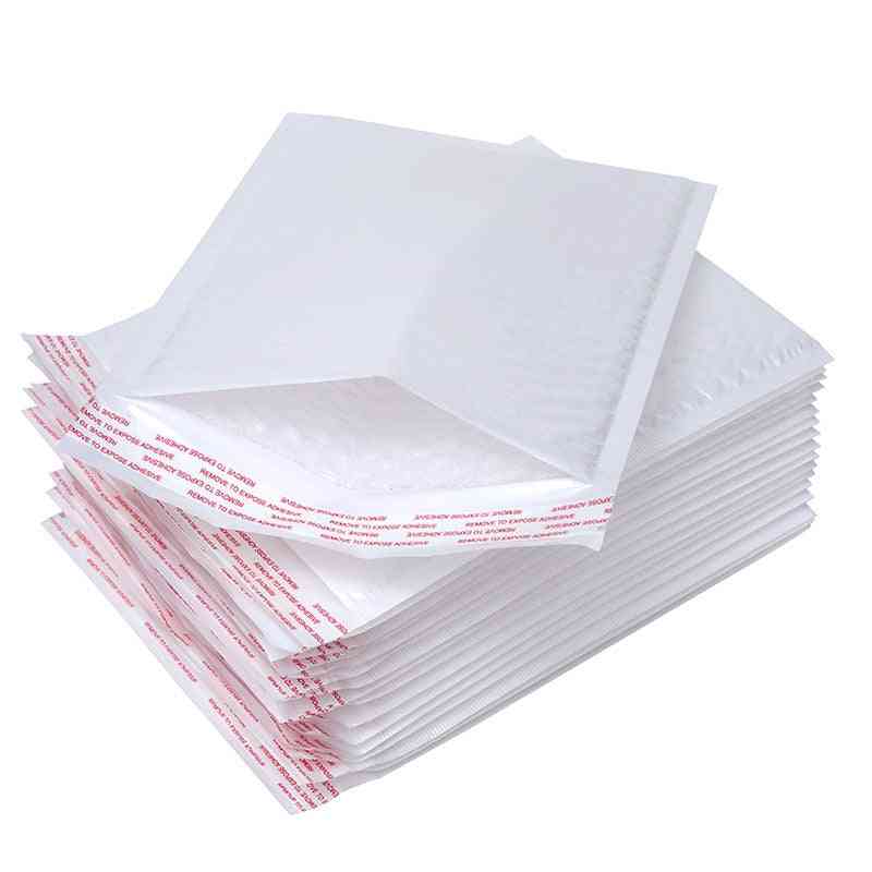 Feuille d'enveloppe en mousse de sac blanc pour emballage de bureau - sac de vibration étanche à l'humidité | rangement de bureau à domicile