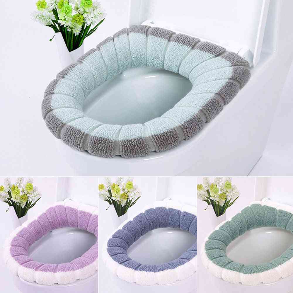 Universal, Warm, Soft And Washable Toilet Seat Cover Mat
