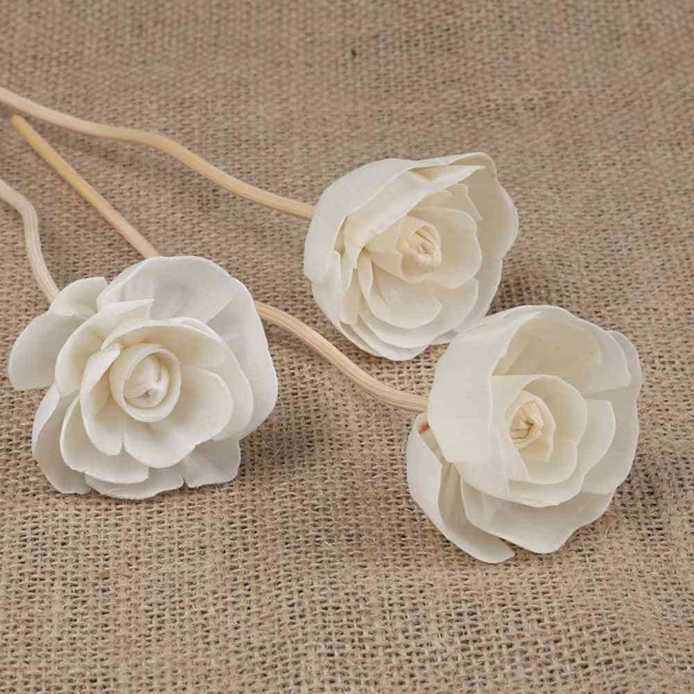 Artificial Flower Perfume Sticks Wavy Rattan Reed Fragrance Replacement Refill For Air Freshener Room
