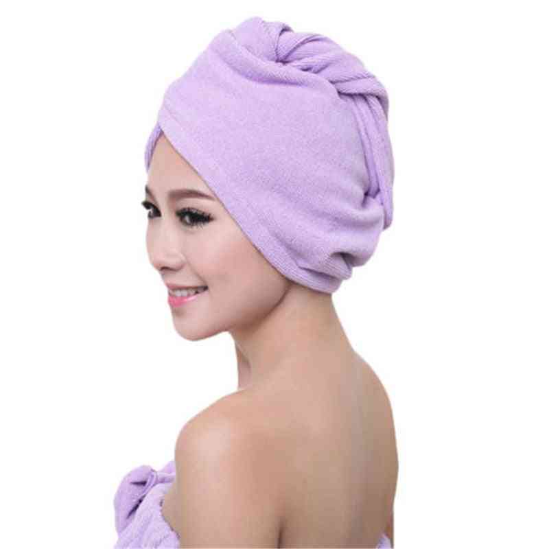 Microfiber Soft Shower Cap / Hat - Bath Towel For Lady's
