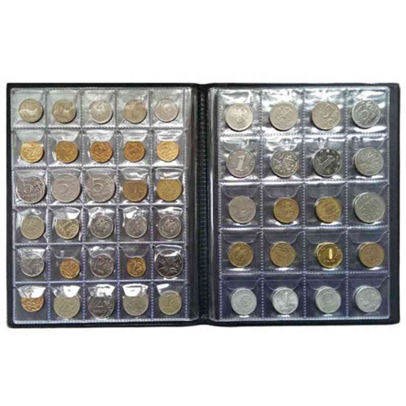 държател на албуми за възпоменателни колекции монети 250 броя книга за съхранение на монети