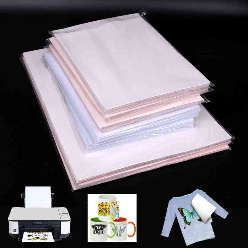 10pcs A4 Heat Transfer Sublimation Paper For T Shirt, Cups, Bags